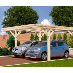 Wooden 2-car carport