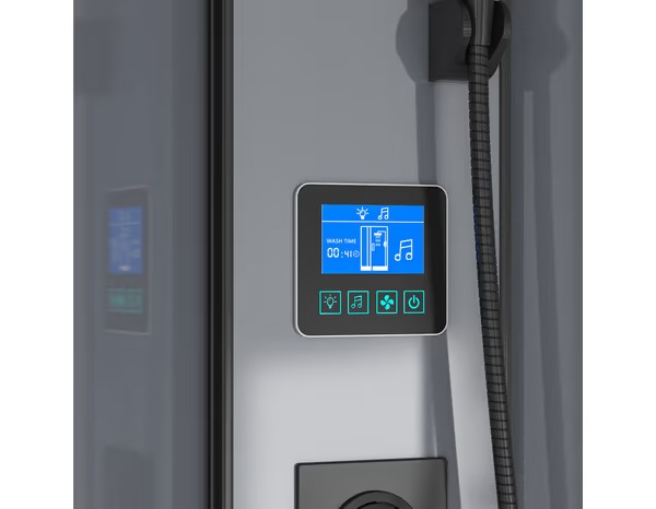 Black Bluetooth shower cubicle - Image 2