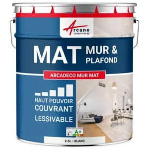 Professional matte wall paint – ARCADÉCO MUR MAT - Velvety finish, ultra-covering and easy to apply
